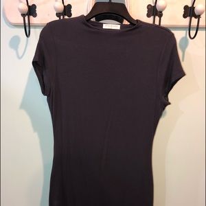 Slate grey tunic neck dress